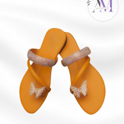 Beaded Butterfly Flats for Women